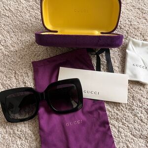 Gucci Black Oversized Sunglasses Luxury Accessories